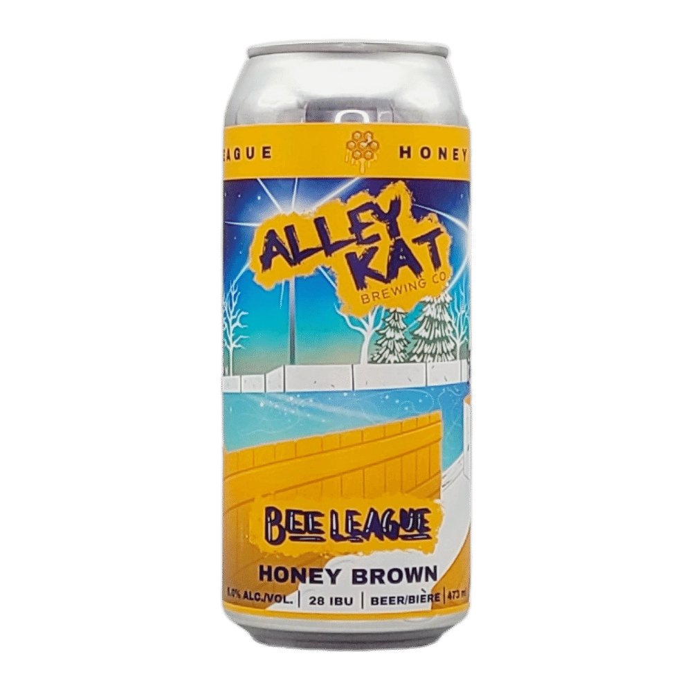 Bee League Brown Ale by Alley Kat Brewing Company, beer label