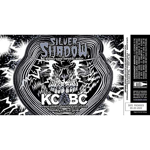 Kings County Brewers Collective Silver Shadow Barrel-Aged Imperial Stout by Kings County Brewers Collective, beer label