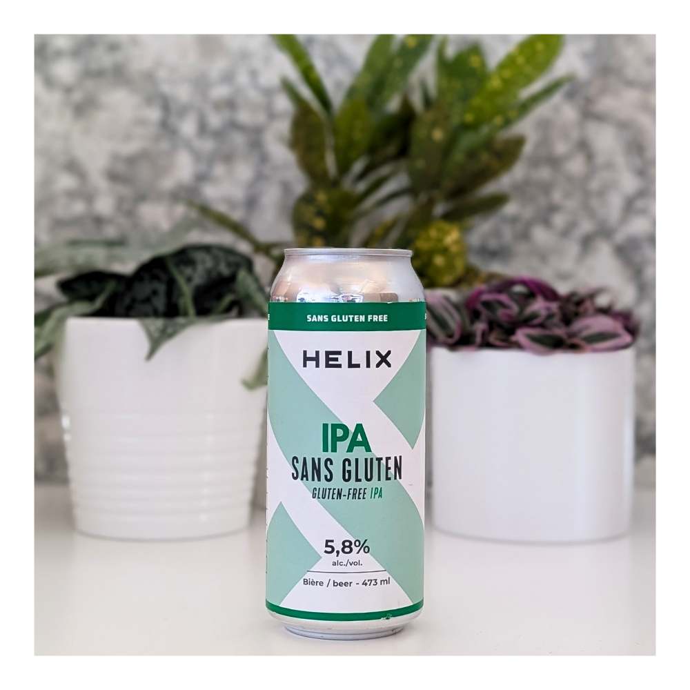 Gluten-Free IPA by Helix - Bière Sans Gluten, beer label