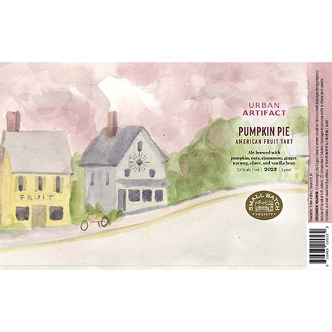 Urban Artifact Pumpkin Pie American Fruit Tart Ale by Urban Artifact, beer label