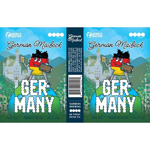 Karben4 German Maibock Germany by Karben4 Brewing, beer label