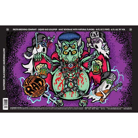 Froth Liquid Rad Lollipop by Froth Craft Brewery, beer label