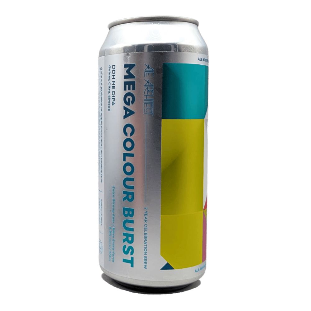Mega Colour Burst DDH New England Double IPA by Ale Architect, beer label