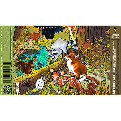 Tripping Animals When Friends Are Home DIPA by Tripping Animals Brewing Co., beer label