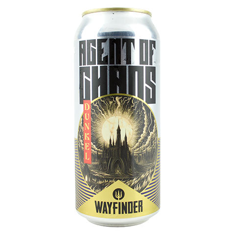 Wayfinder Agent of Chaos Lager by Wayfinder Beer, beer label