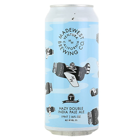 Madewest 7th Anniversary Hazy DIPA by Madewest Brewing Company, beer label