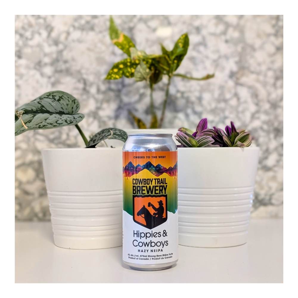Inc. Hippies & Cowboys NEIPA by Cowboy Trail Brewery Inc, beer label