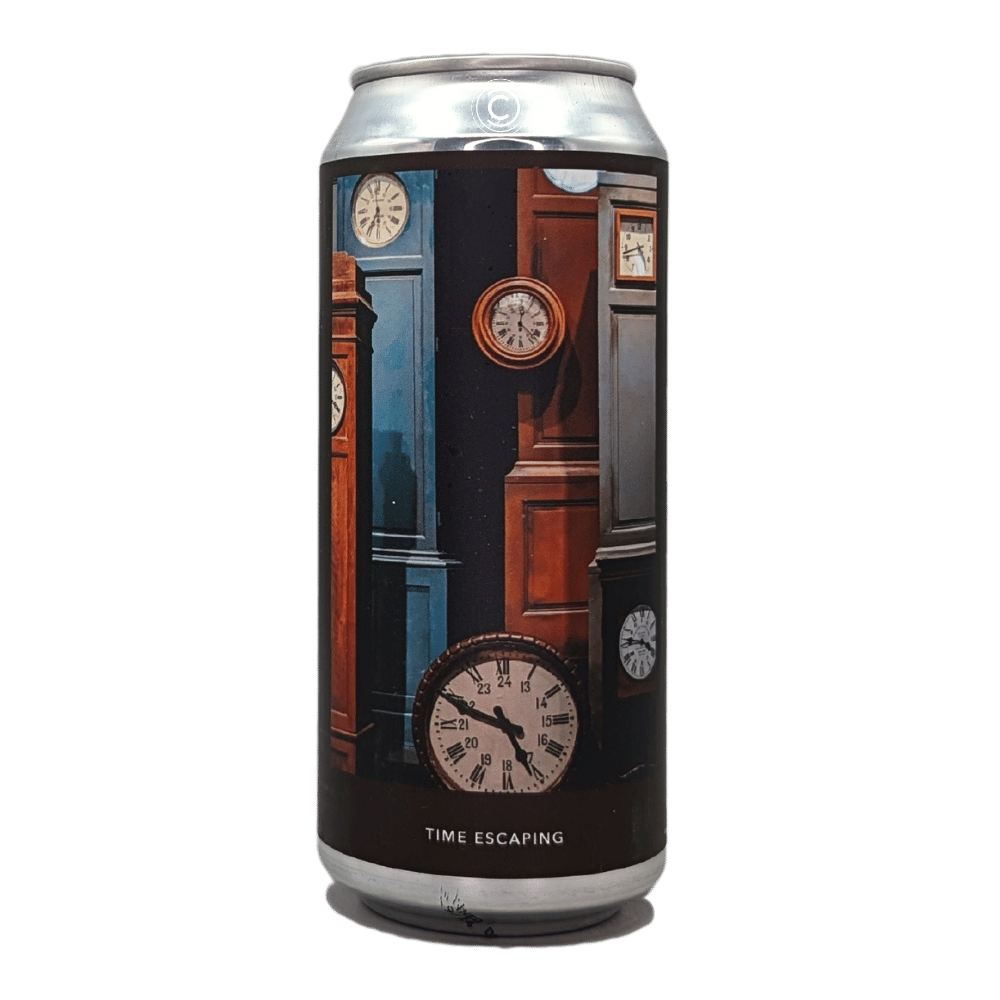TIME ESCAPING Barley Wine by Evil Twin Brewing NYC, beer label