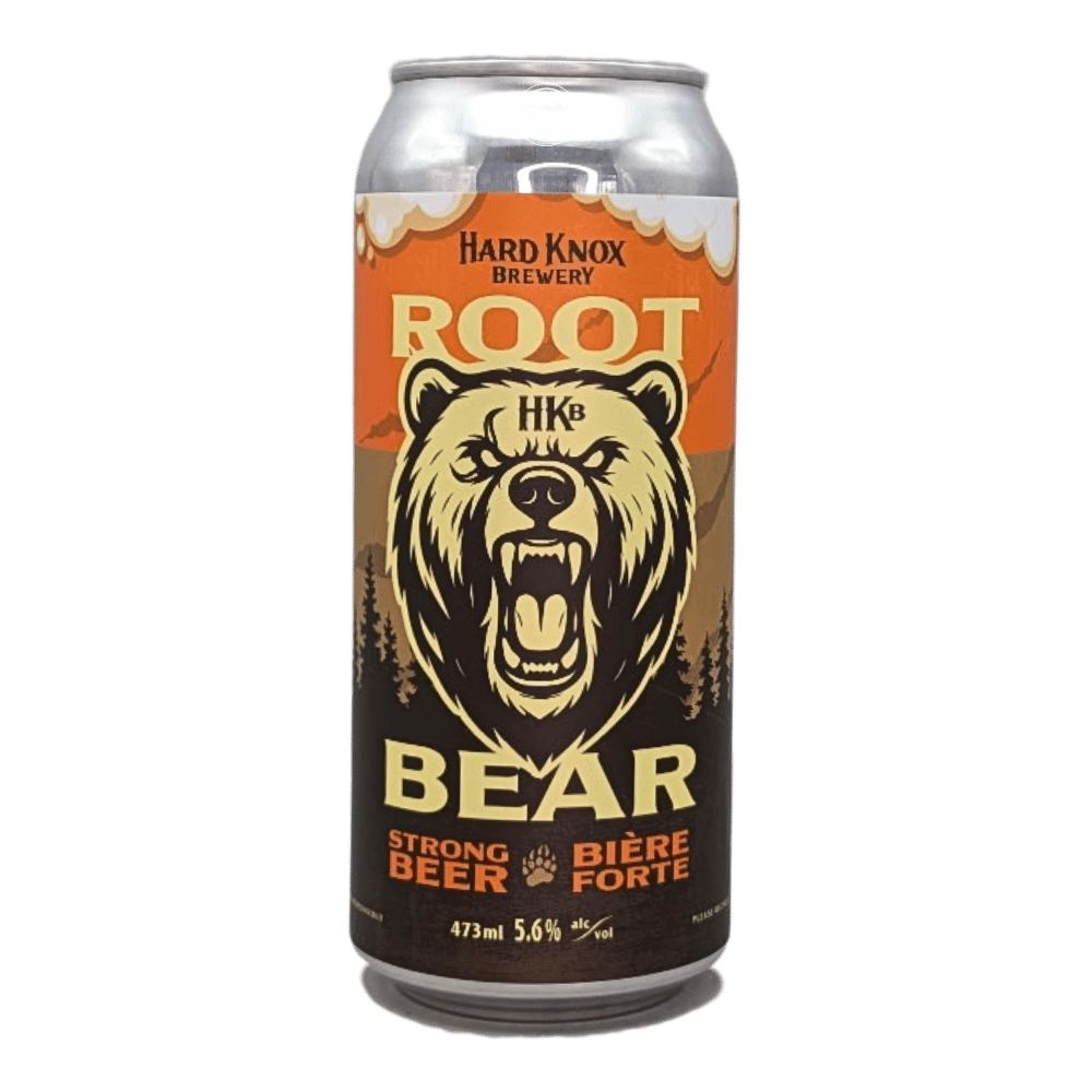 Root Bear Root Beer Brown Ale by Hard Knox Brewing, beer label