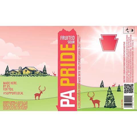 Bald Birds PA Pride Fruited Sour by Bald Birds Brewing Co., beer label
