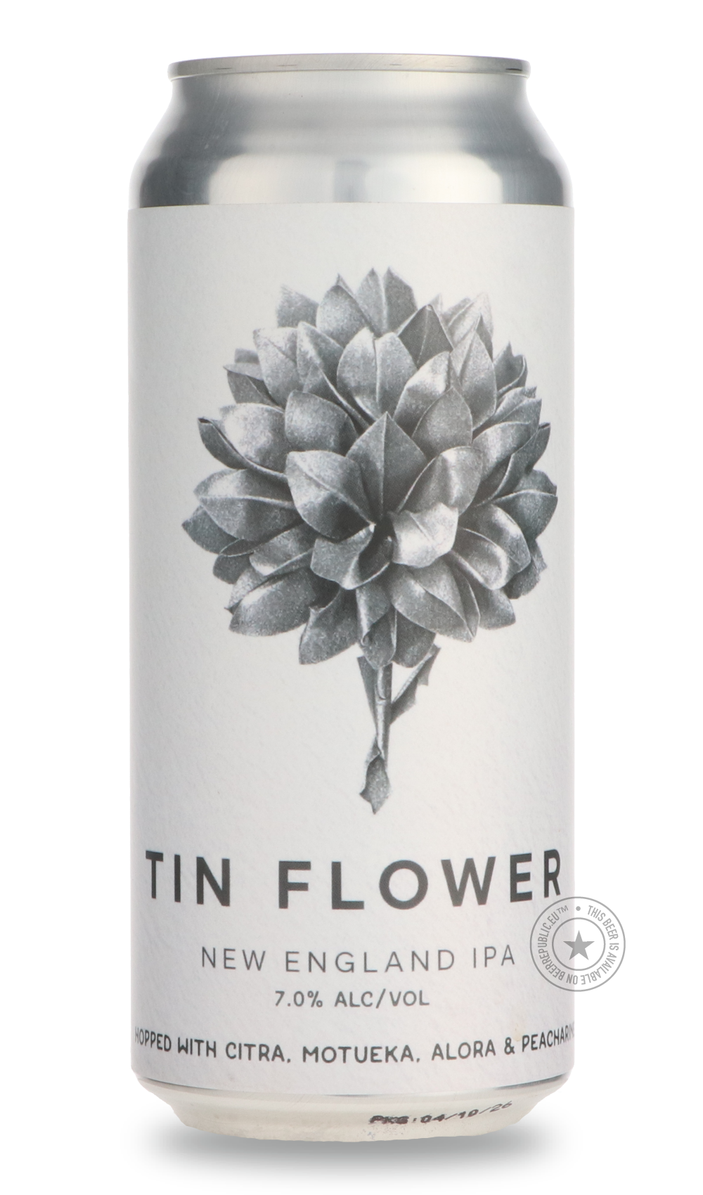 Tin Flower / Oakflower by Tin Barn, beer label