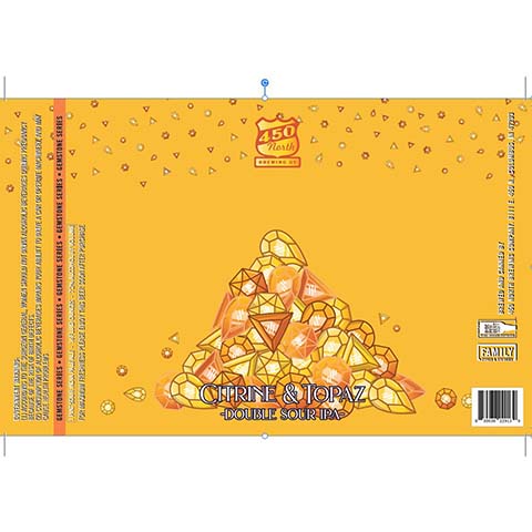 450 North Citrine & Topaz Double Sour IPA by 450 North Brewing Company, beer label
