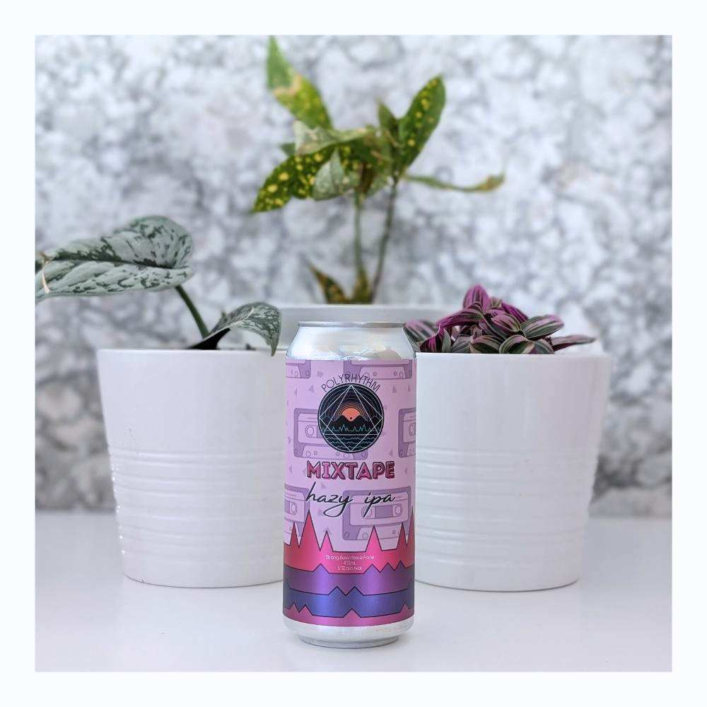 Mixtape Hazy IPA by Polyrhythm Brewing, beer label