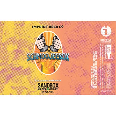 Imprint Schmoojeebox Ale by Imprint Beer Company, beer label