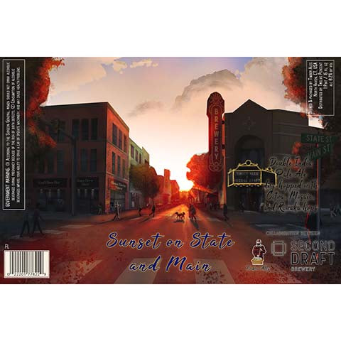Timber Ales Sunset on State and Main DIPA by Timber Ales, beer label
