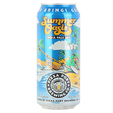 Pizza Port Summer Oasis IPA by Pizza Port Brewing Co., beer label