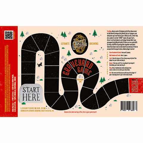 Levante Graveyard Game Midnight IPA by Levante Brewing Company, beer label
