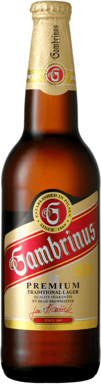Gambrinus by Pilsner Urquell, beer label
