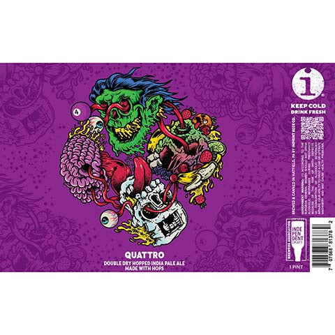 Imprint Quattro DDH IPA by Imprint Beer Company, beer label