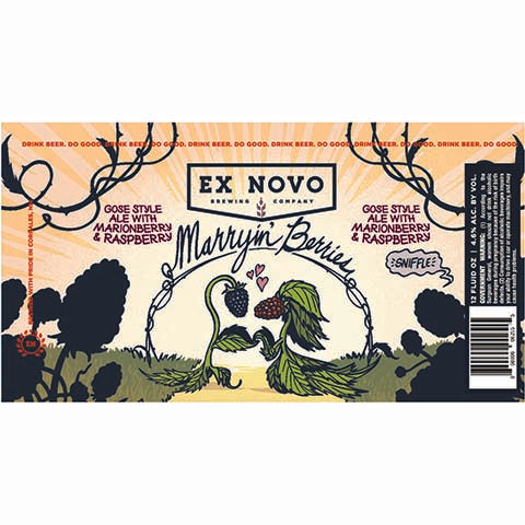 Ex Novo Marryin' Berries Gose Ale by Ex Novo Brewing Co, beer label