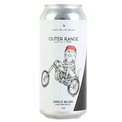 Outer Range Wheelie Nelson DIPA by Outer Range Brewing Co, beer label