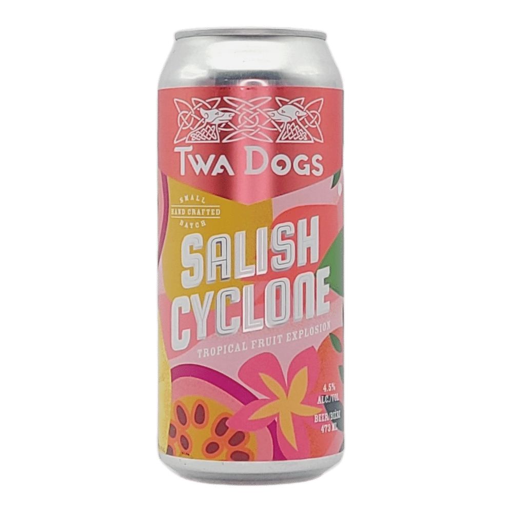 Salish Cyclone Sour by Twa Dogs Brewery, beer label