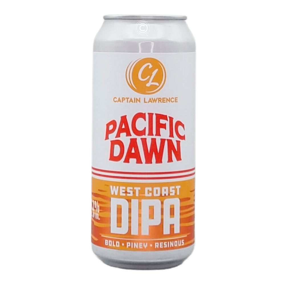 Pacific Dawn Double IPA by Captain Lawrence Brewing Company, beer label