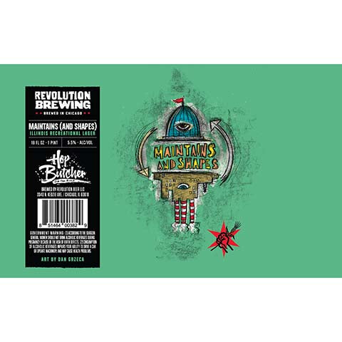 Revolution Maintains (And Shapes) Lager by Revolution Beer LLC, beer label