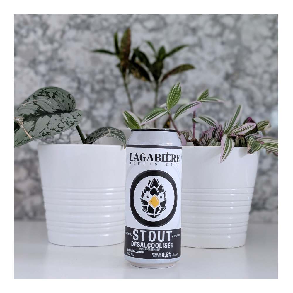 Non-Alcoholic Stout by Lagabière Microbrewery, beer label