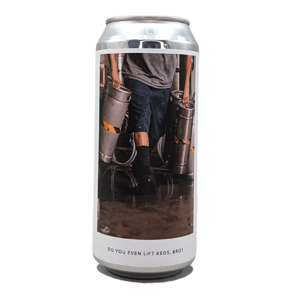 DO YOU EVEN LIFT KEGS, BRO? Imperial Hazy IPA by Evil Twin Brewing NYC, beer label