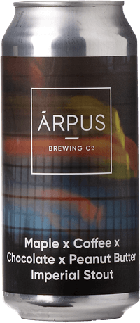 Maple x Coffee x Chocolate x Peanut Butter by Arpus, beer label