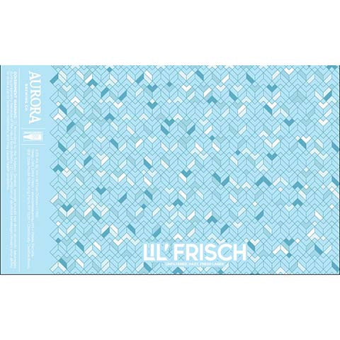 Aurora Lil' Frisch Hazy Lager by Aurora Brewing Co., beer label