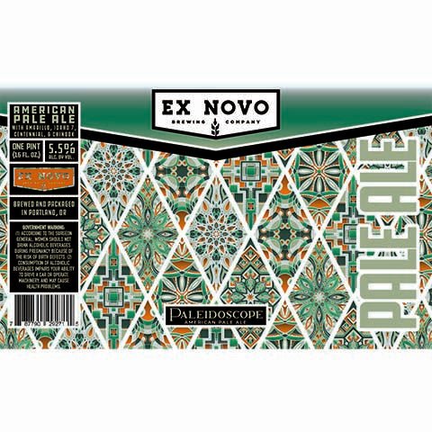 Ex Novo Paleidoscope Pale Ale by Ex Novo Brewing Co, beer label