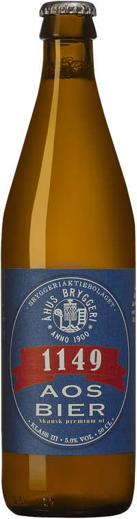 Åhus Bryggeri Aos Bier 1149 by Åhus Brygg Fabrik, beer label