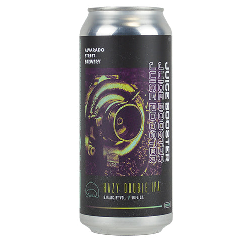 Alvarado Street Juice Booster Hazy DIPA by Alvarado Street Brewery, beer label