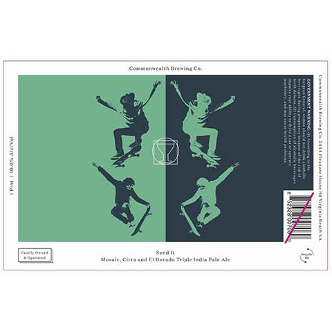 Commonwealth Send It TIPA by Commonwealth Brewing Co., beer label