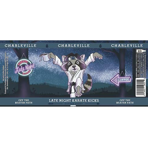 Charleville Late Night Karate Kicks Coffee Stout by Charleville Vineyard & Microbrewery, beer label