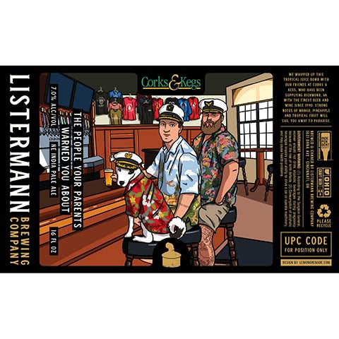 Listermann the People Your Parents Warned You About NEIPA by Listermann Brewing Company, beer label