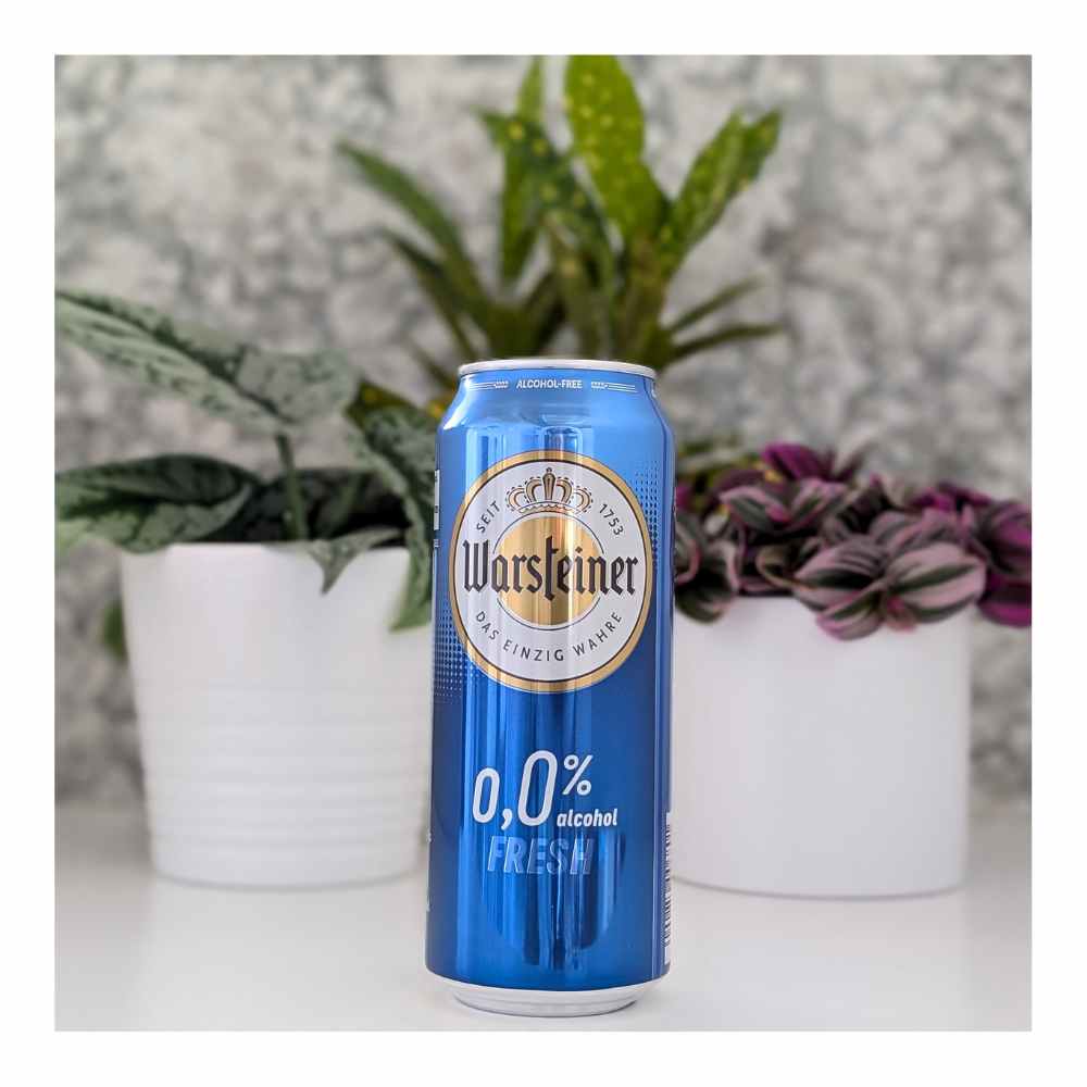 Fresh Non-Alcoholic Lager by Warsteiner, beer label