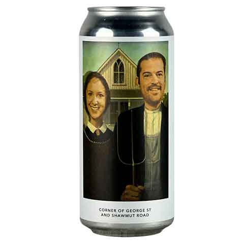 Evil Twin/Trillium Corner of George St. And Shawmut Road IPA by Evil Twin Brewing, beer label