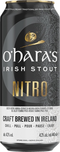Oharas Irish Nitro by Carlow Brewing Co, beer label