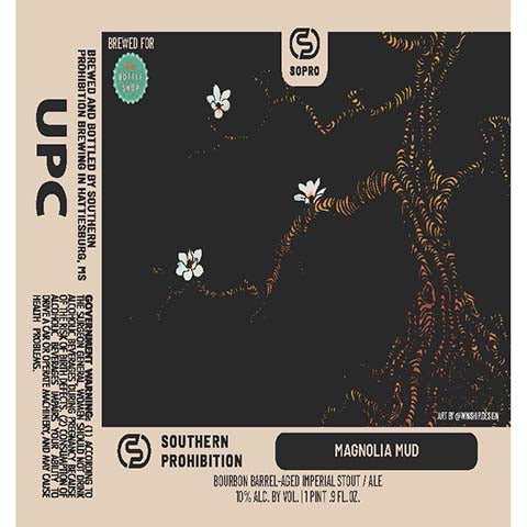 Southern Prohibition Mongolia Mud Imperial Stout by Southern Prohibition Brewing, beer label