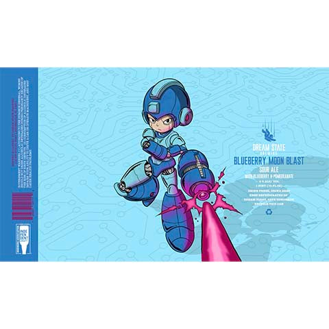 Dream State Blueberry Moon Blast Sour by Dream State Brewing, beer label