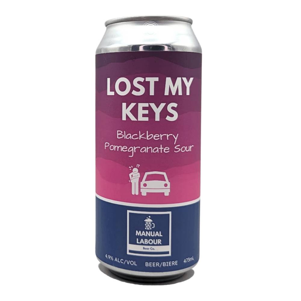 Lost My Keys Blackberry Pomegranate Sour by Manual Labour Beer Co., beer label