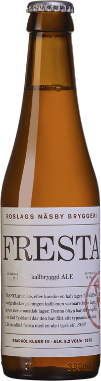 RNB Fresta by Roslags Näsby Bryggeri, beer label