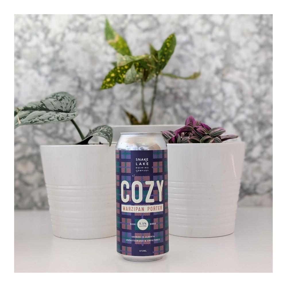Cozy Marzipan Porter by Snake Lake Brewing Company, beer label