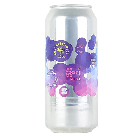 Brouwerij West Six Times Six Times Hazy DIPA by Brouwerij West, beer label