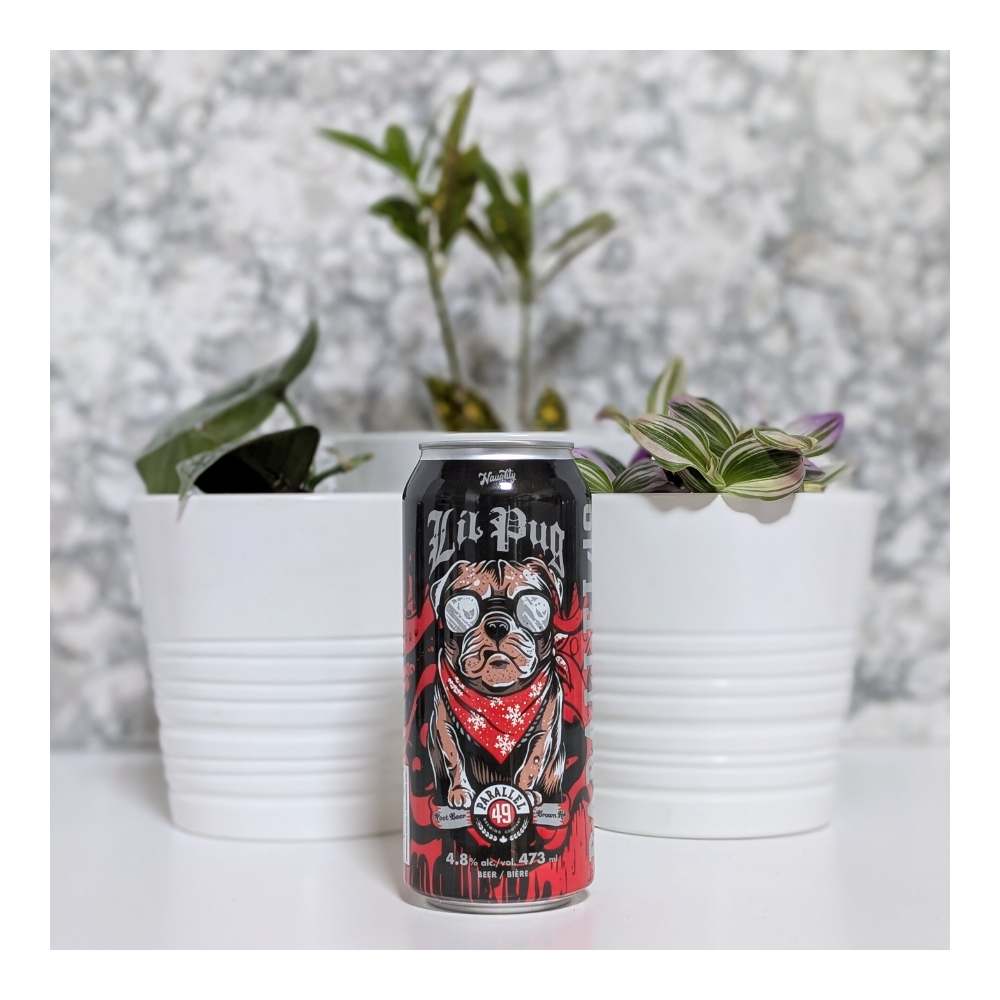 Parallel 49 Brewing Lil Pug Root Beer Brown Ale by Parellel 49 Brewing, beer label