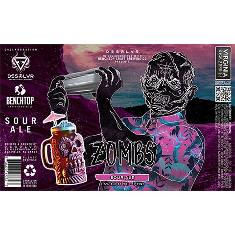 DSSOLVR Zombs Sour by DSSOLVR, beer label