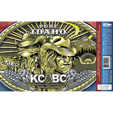 Kings County Brewers Collective Pure Idaho IPA by Kings County Brewers Collective, beer label